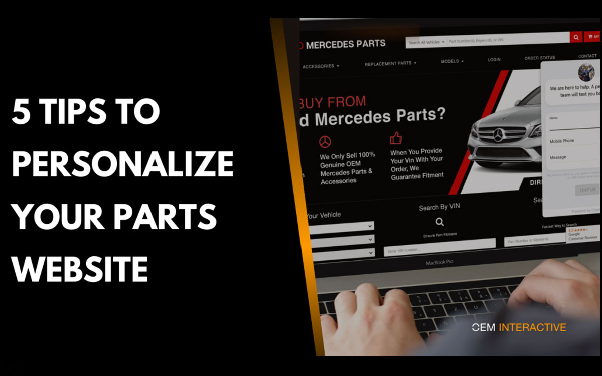 5 Personalization Tips to Boost Auto Parts Sales OEM